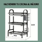 Platera escurridor 3 pisos